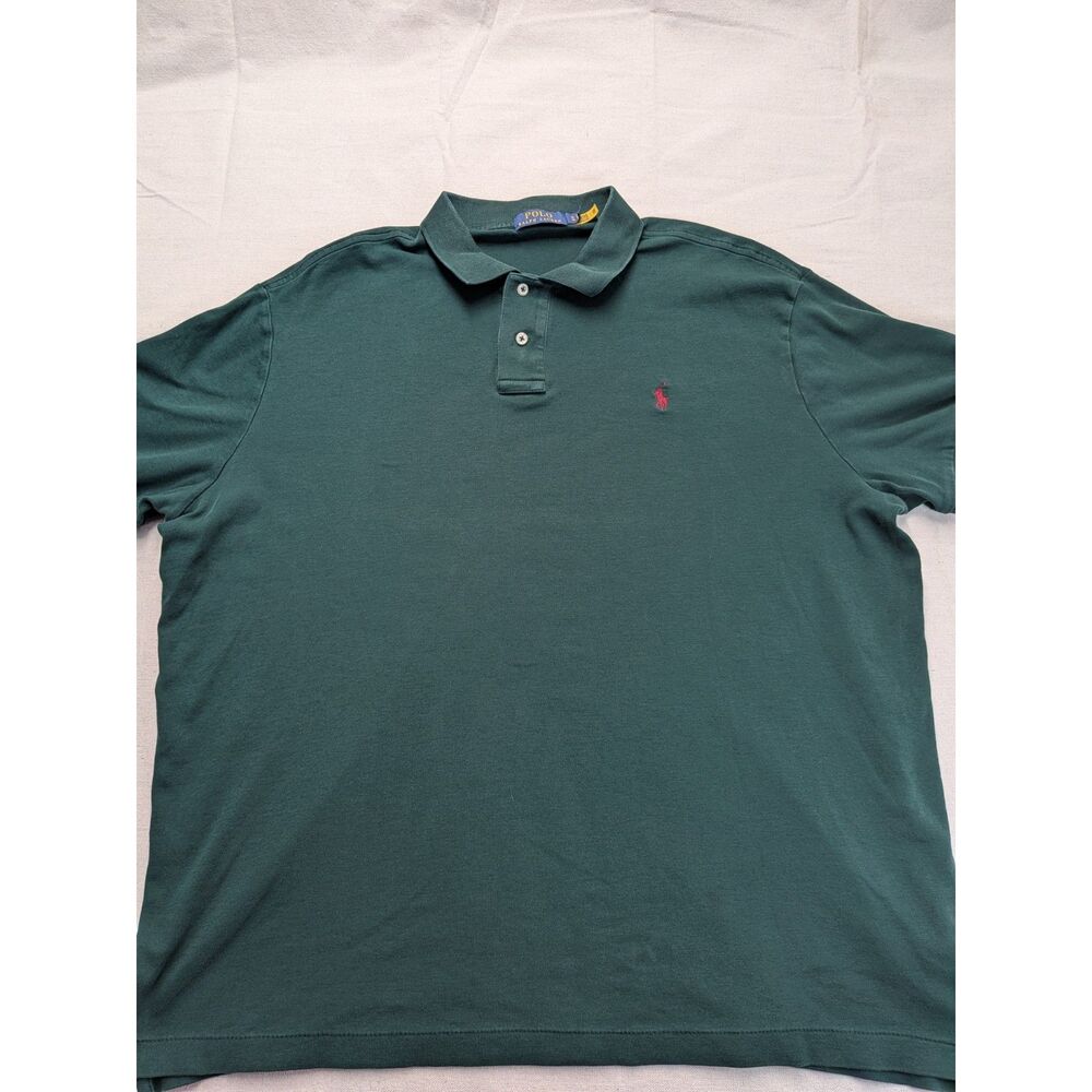 Preppy Heritage Classic XL Green Cotton Pony Polo Shirt Polo Ralph Lauren